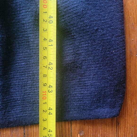NWT Navy Long Belted Cardi, sz Medium - Picture 7 of 10